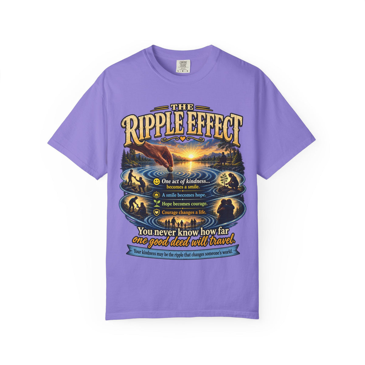 Ripple Effect T-Shirt — Inspirational Nature Graphic Tee