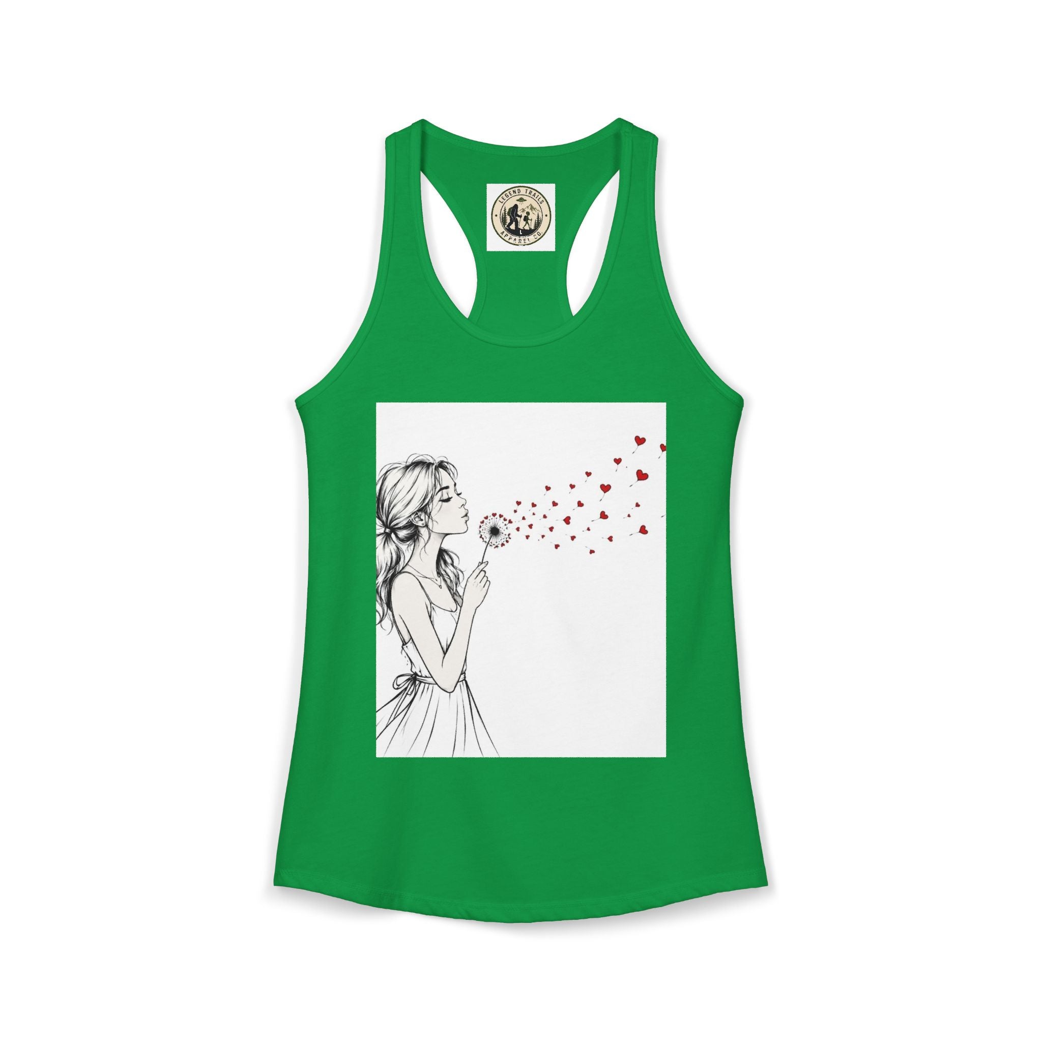 Women's Ideal Racerback Tank " SHARE THE LOVE"