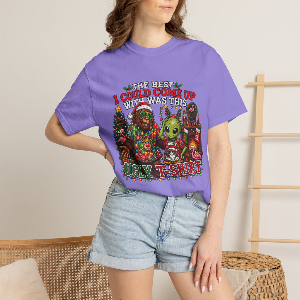 Ugly Christmas T-Shirt — 'I Could Come Up With An Elfier Design But This Is My Ugly T-Shirt' Holiday Tee