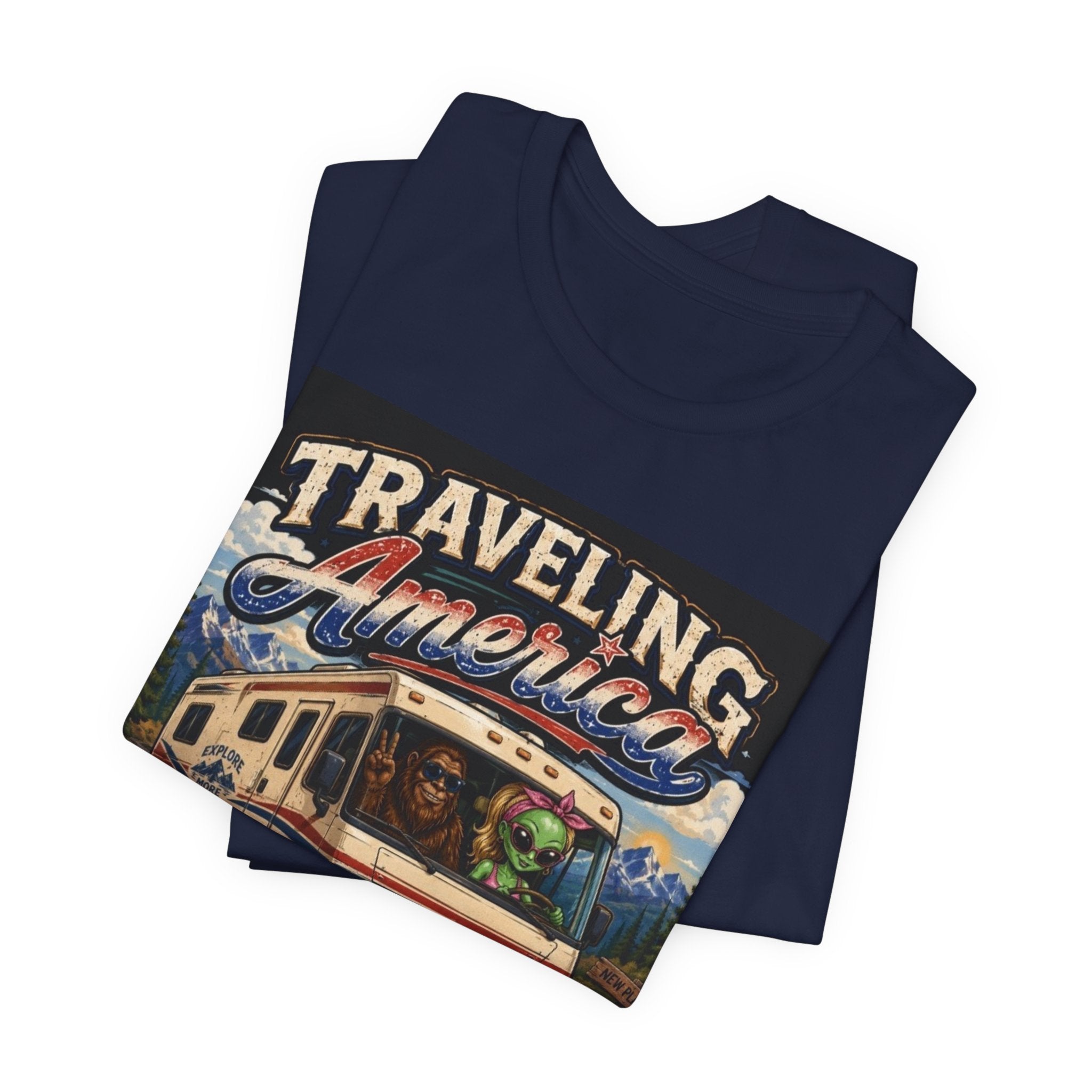 Traveling America RV Tee — "One State at a Time" Road Trip T‑Shirt