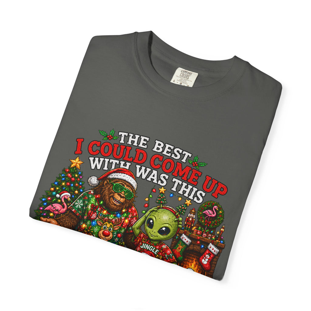 Ugly Christmas T-Shirt — 'I Could Come Up With An Elfier Design But This Is My Ugly T-Shirt' Holiday Tee