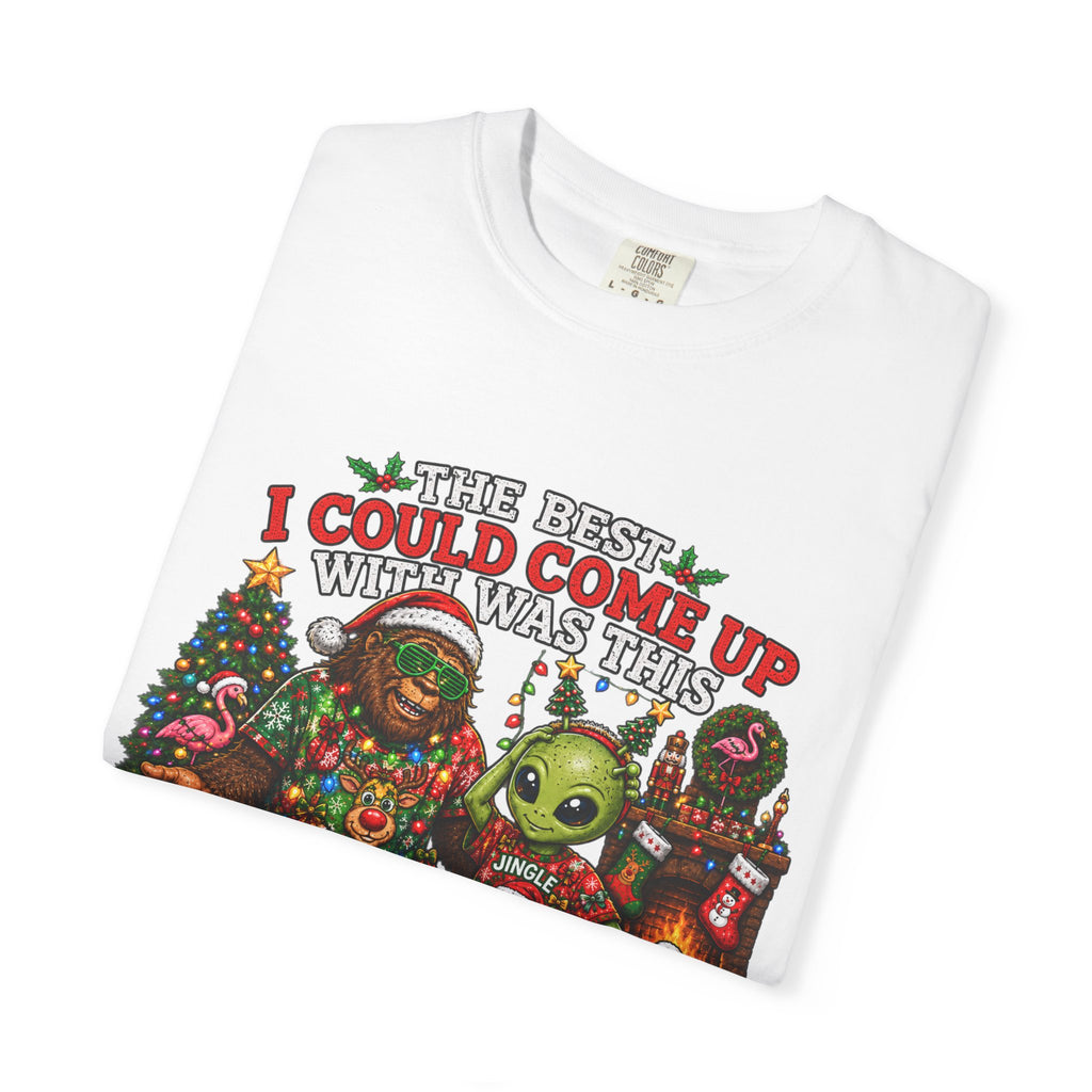 Ugly Christmas T-Shirt — 'I Could Come Up With An Elfier Design But This Is My Ugly T-Shirt' Holiday Tee