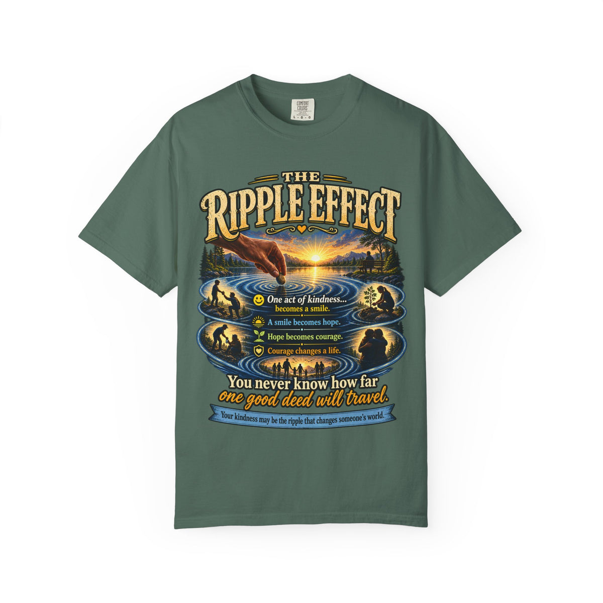 Ripple Effect T-Shirt — Inspirational Nature Graphic Tee