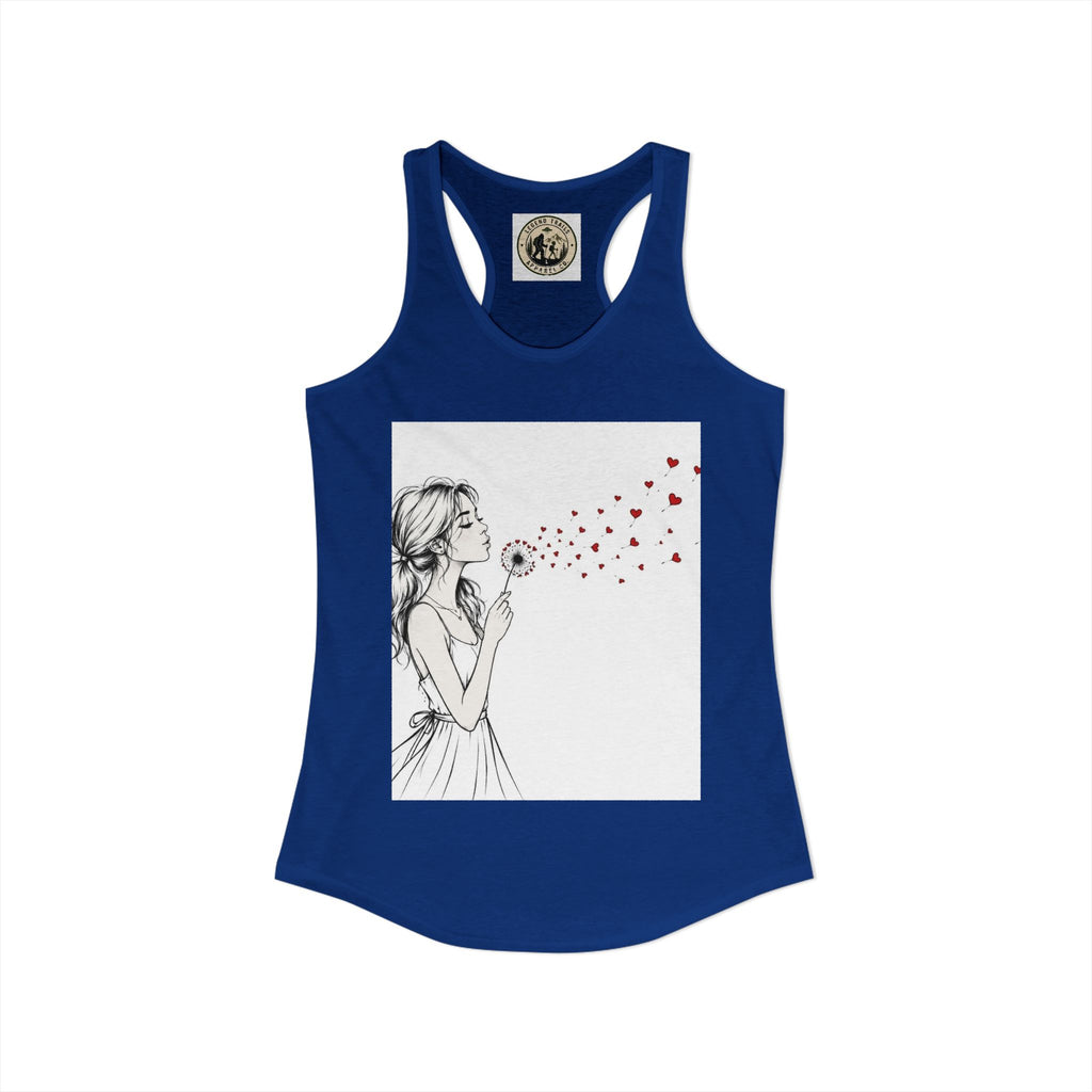 Women's Ideal Racerback Tank " SHARE THE LOVE"