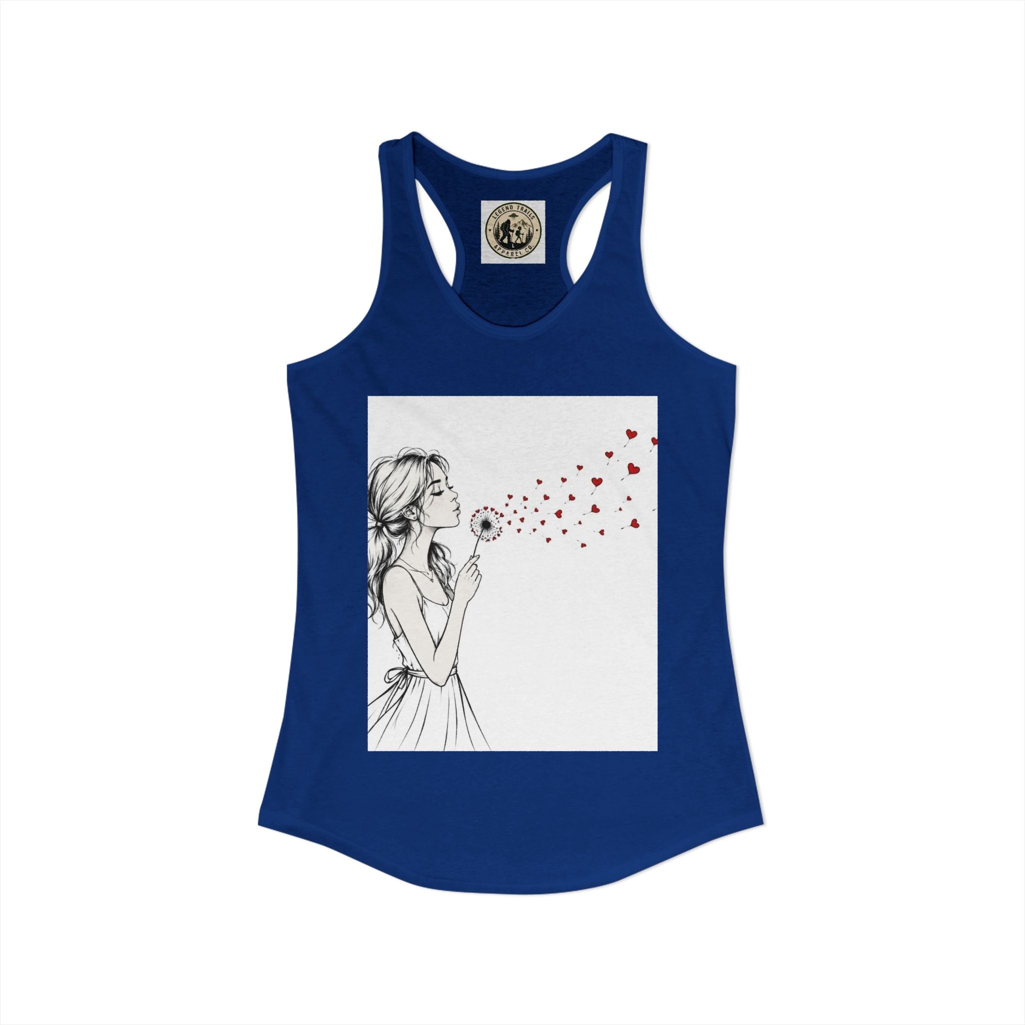 Women's Ideal Racerback Tank " SHARE THE LOVE"