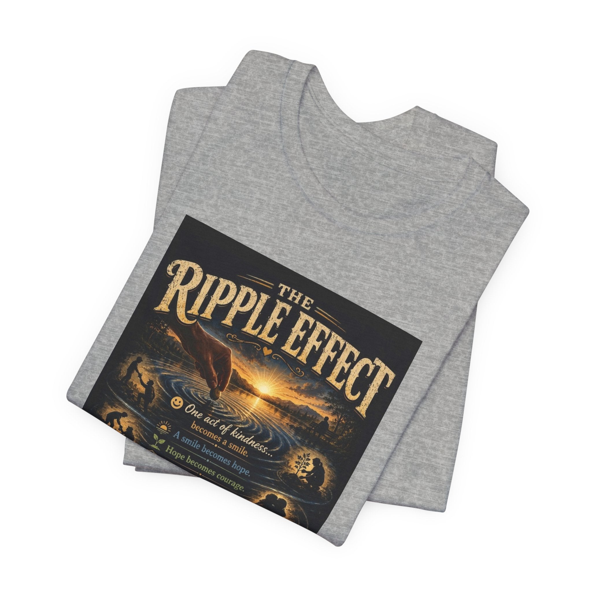 Ripple Effect T-Shirt — Inspirational Ocean Sunset Graphic Tee
