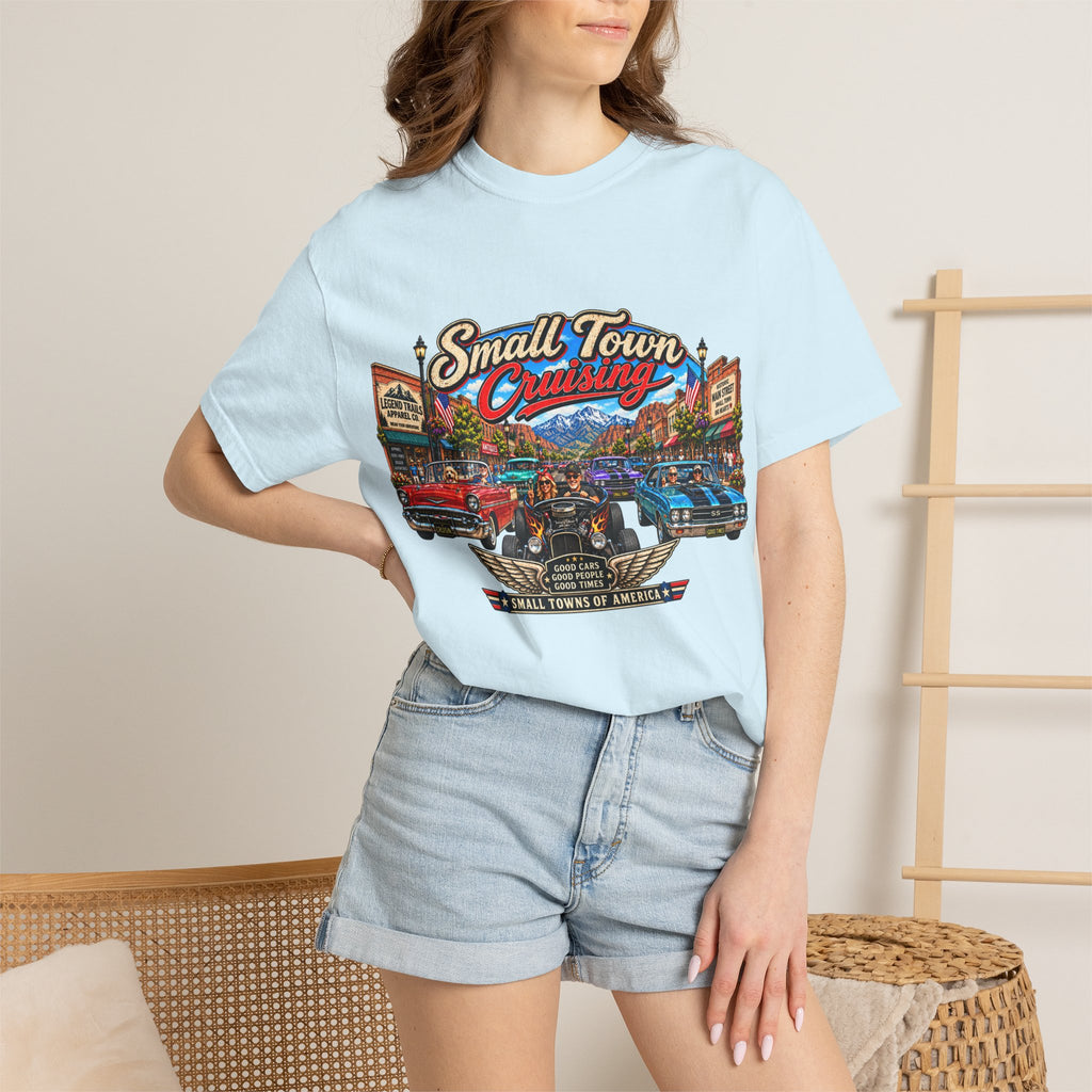 Small Town Cruising T-Shirt — Vintage Classic Car Scene Tee