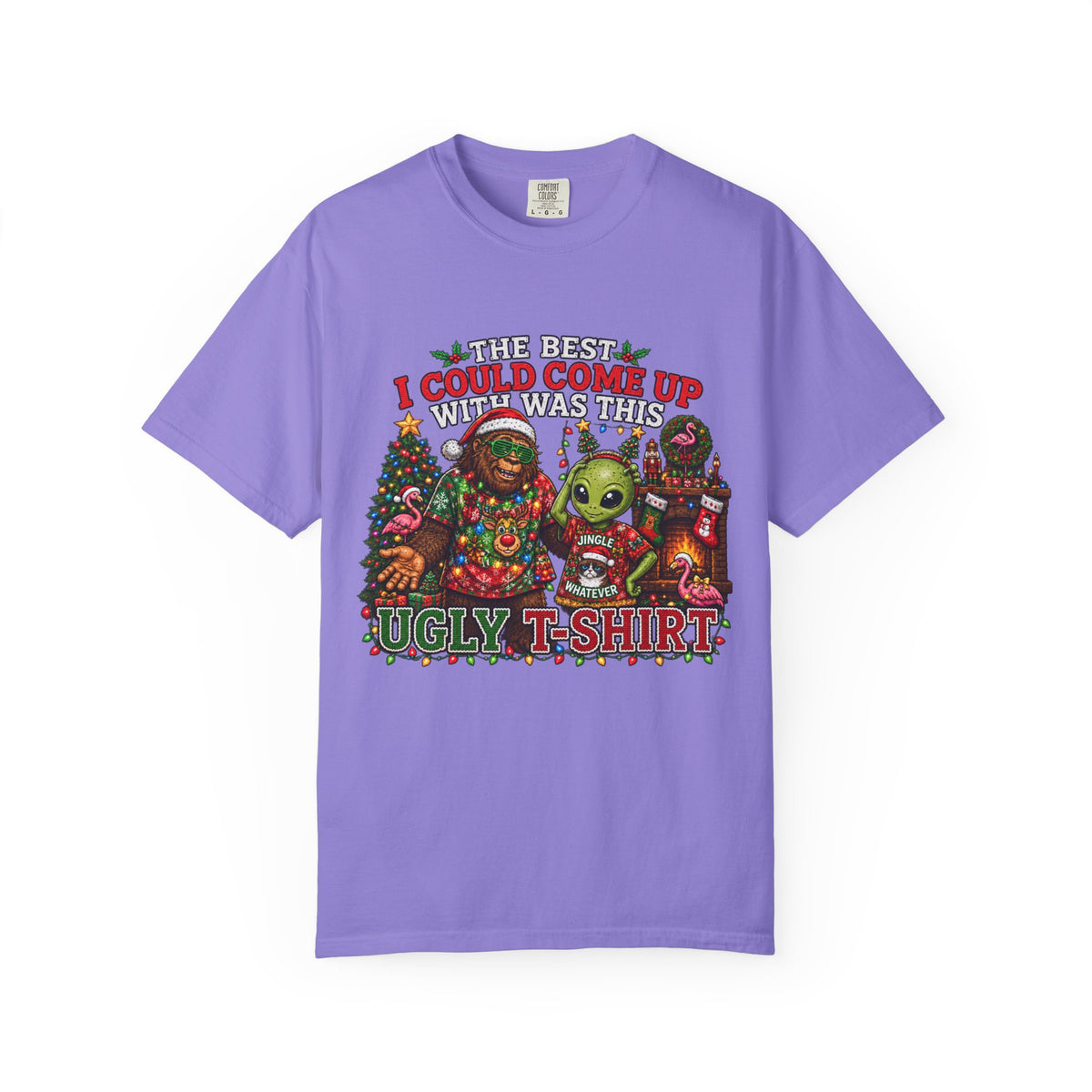 Ugly Christmas T-Shirt — 'I Could Come Up With An Elfier Design But This Is My Ugly T-Shirt' Holiday Tee