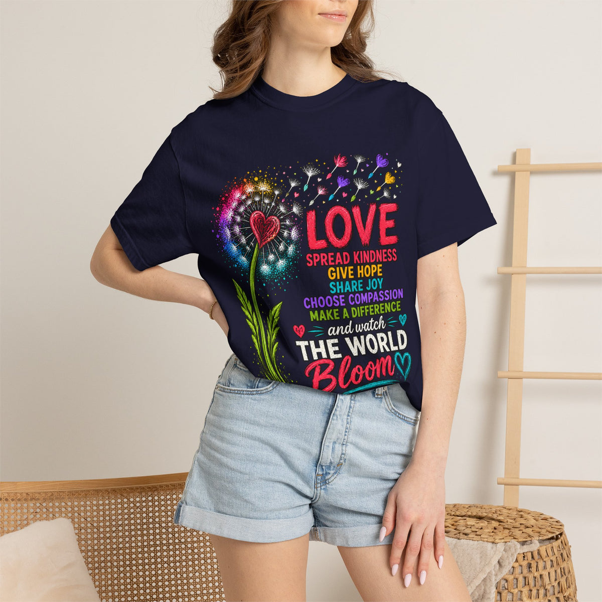 Love Blooms Floral Graphic T-Shirt
