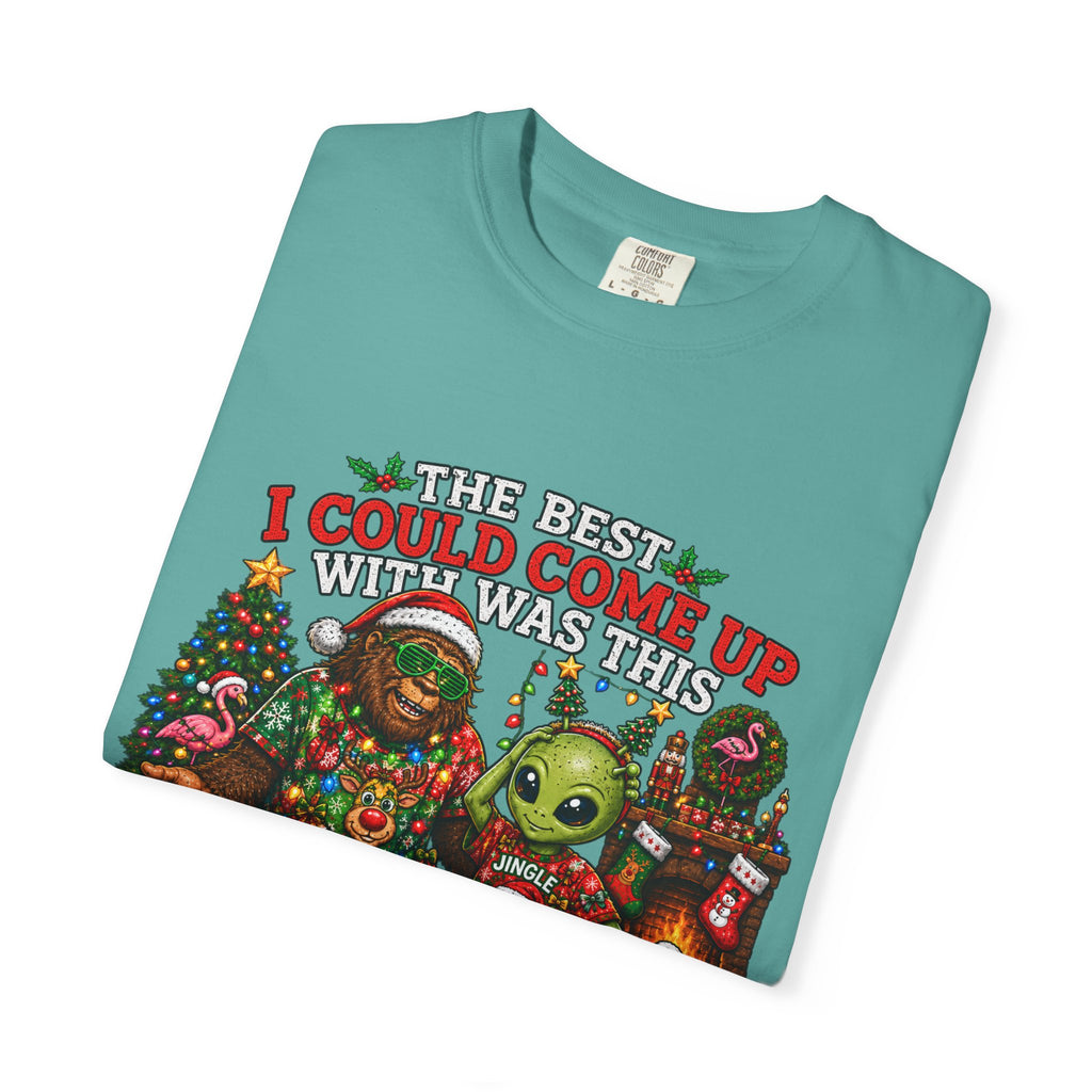 Ugly Christmas T-Shirt — 'I Could Come Up With An Elfier Design But This Is My Ugly T-Shirt' Holiday Tee