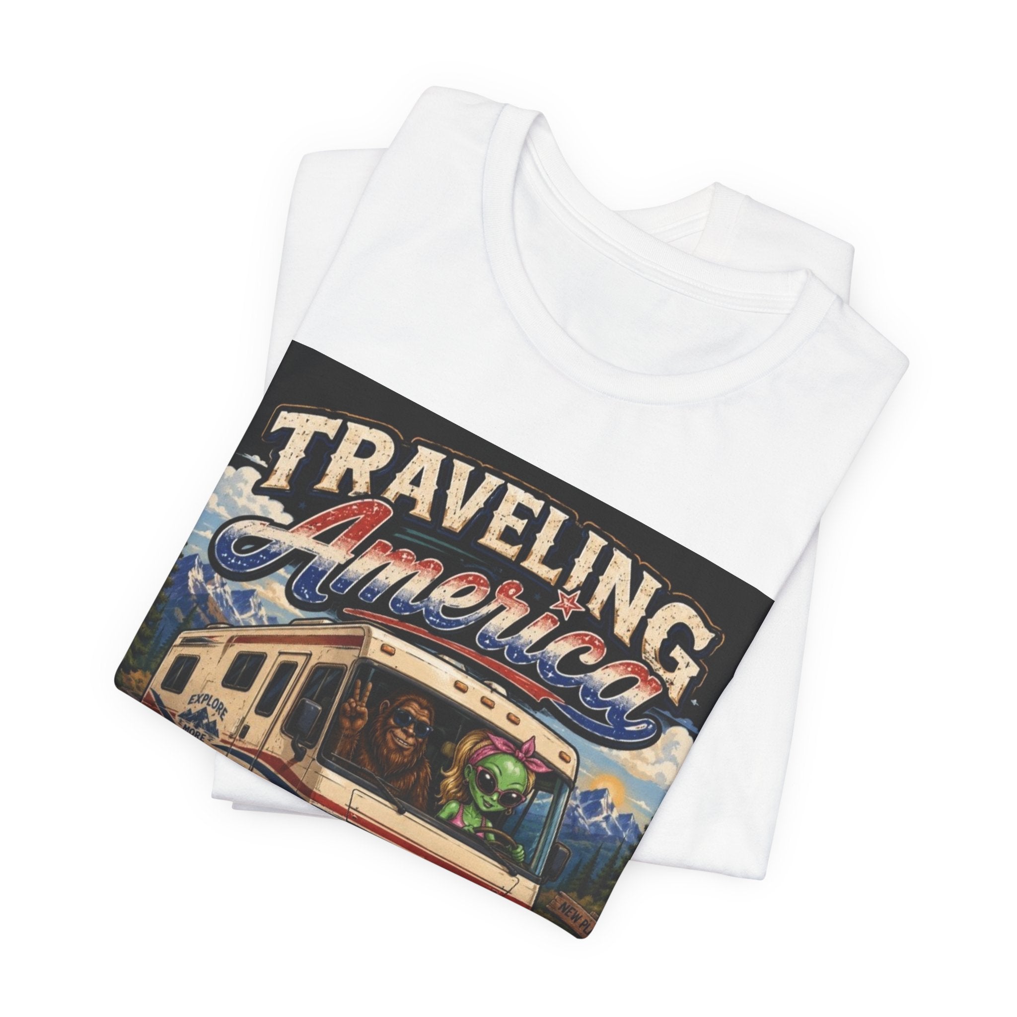 Traveling America RV Tee — "One State at a Time" Road Trip T‑Shirt