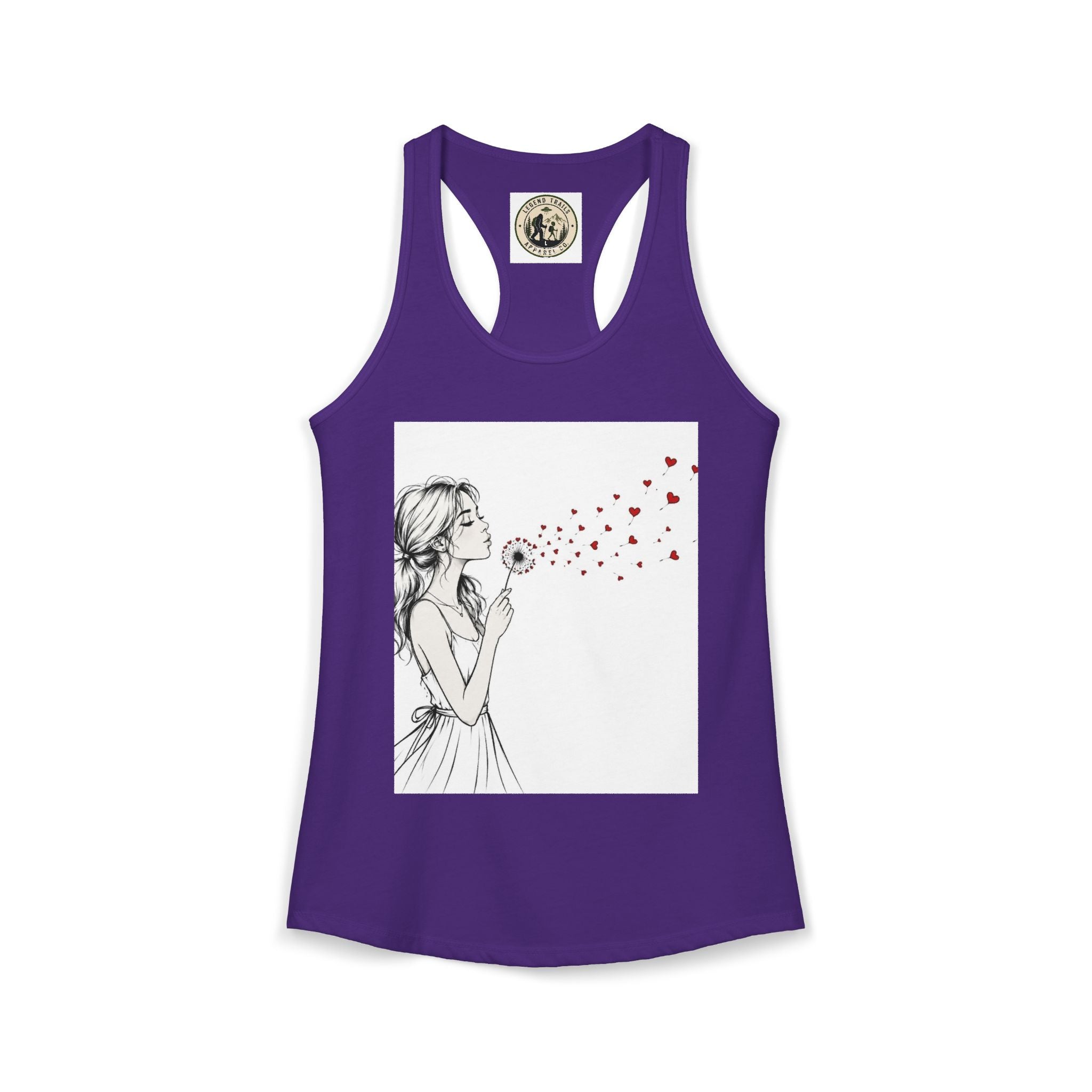 Women's Ideal Racerback Tank " SHARE THE LOVE"