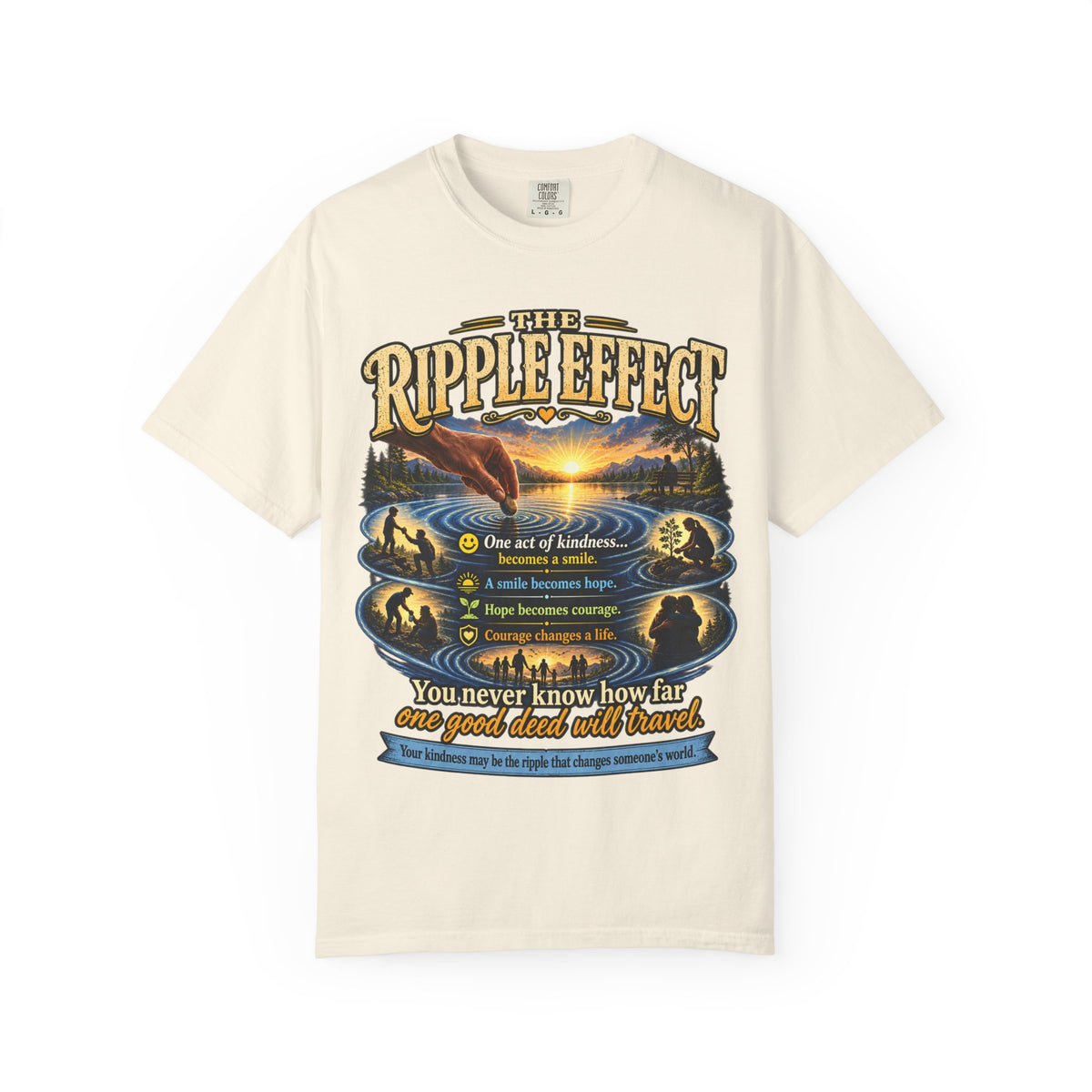 Ripple Effect T-Shirt — Inspirational Nature Graphic Tee
