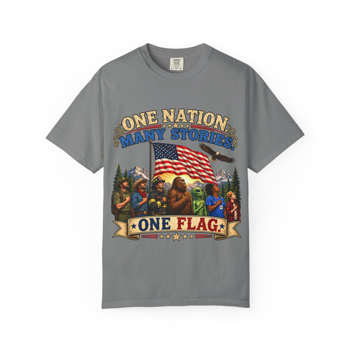 One Nation Many Stories One Flag T-Shirt