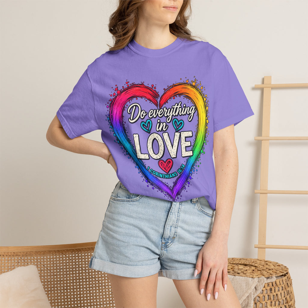 Everything in Love Rainbow Heart T-Shirt