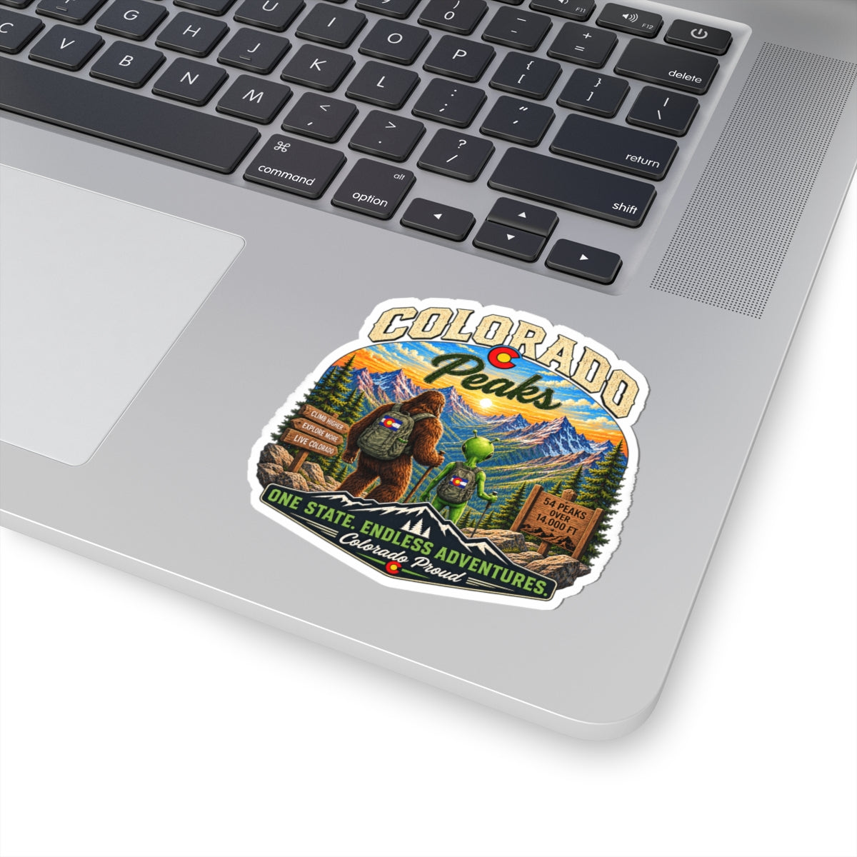 Colorado Peaks Sticker — One State, Endless Adventures Outdoor Decal