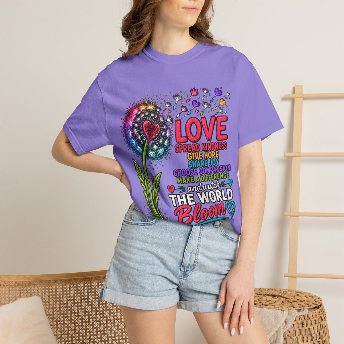 Love Blooms Floral Graphic T-Shirt