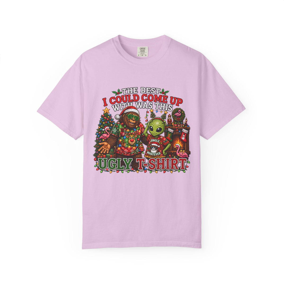Ugly Christmas T-Shirt — 'I Could Come Up With An Elfier Design But This Is My Ugly T-Shirt' Holiday Tee