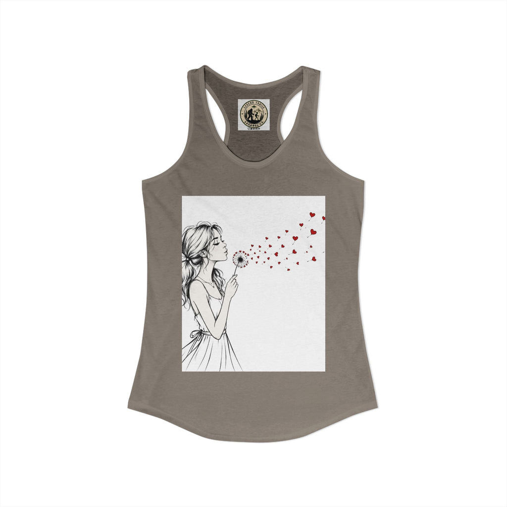 Women's Ideal Racerback Tank " SHARE THE LOVE"