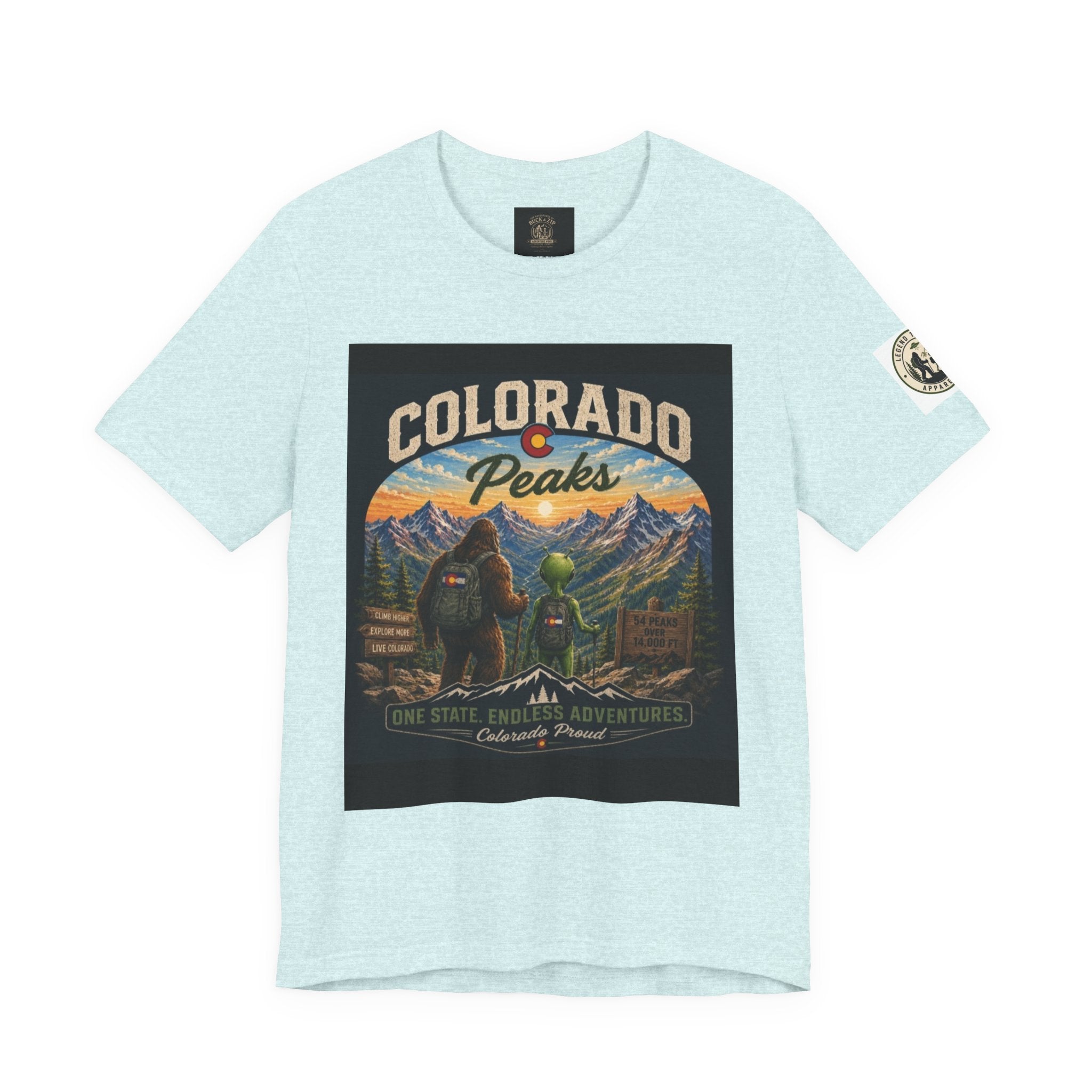Colorado Peaks T‑Shirt — Retro Mountain Adventure Tee