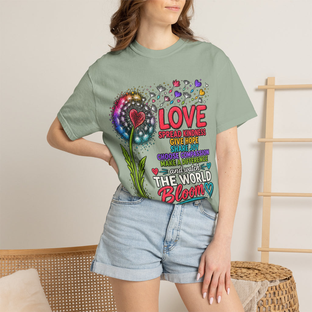 Love Blooms Floral Graphic T-Shirt