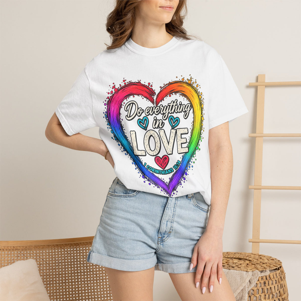 Everything in Love Rainbow Heart T-Shirt