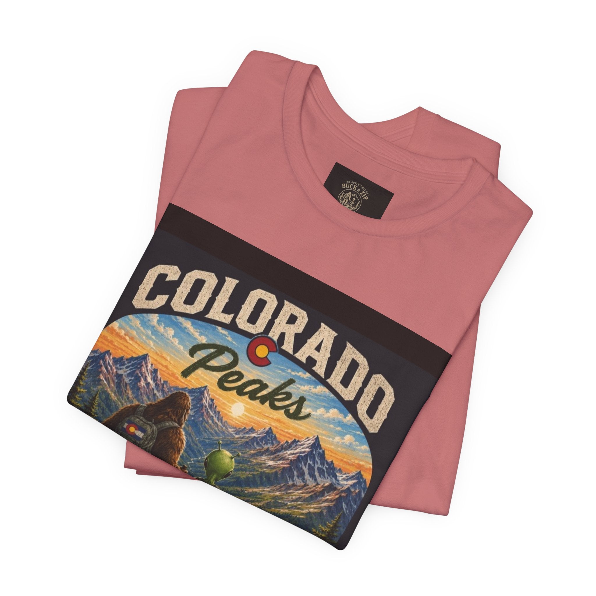 Colorado Peaks T‑Shirt — Retro Mountain Adventure Tee