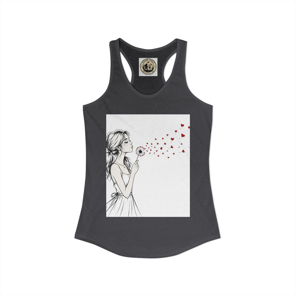 Women's Ideal Racerback Tank " SHARE THE LOVE"