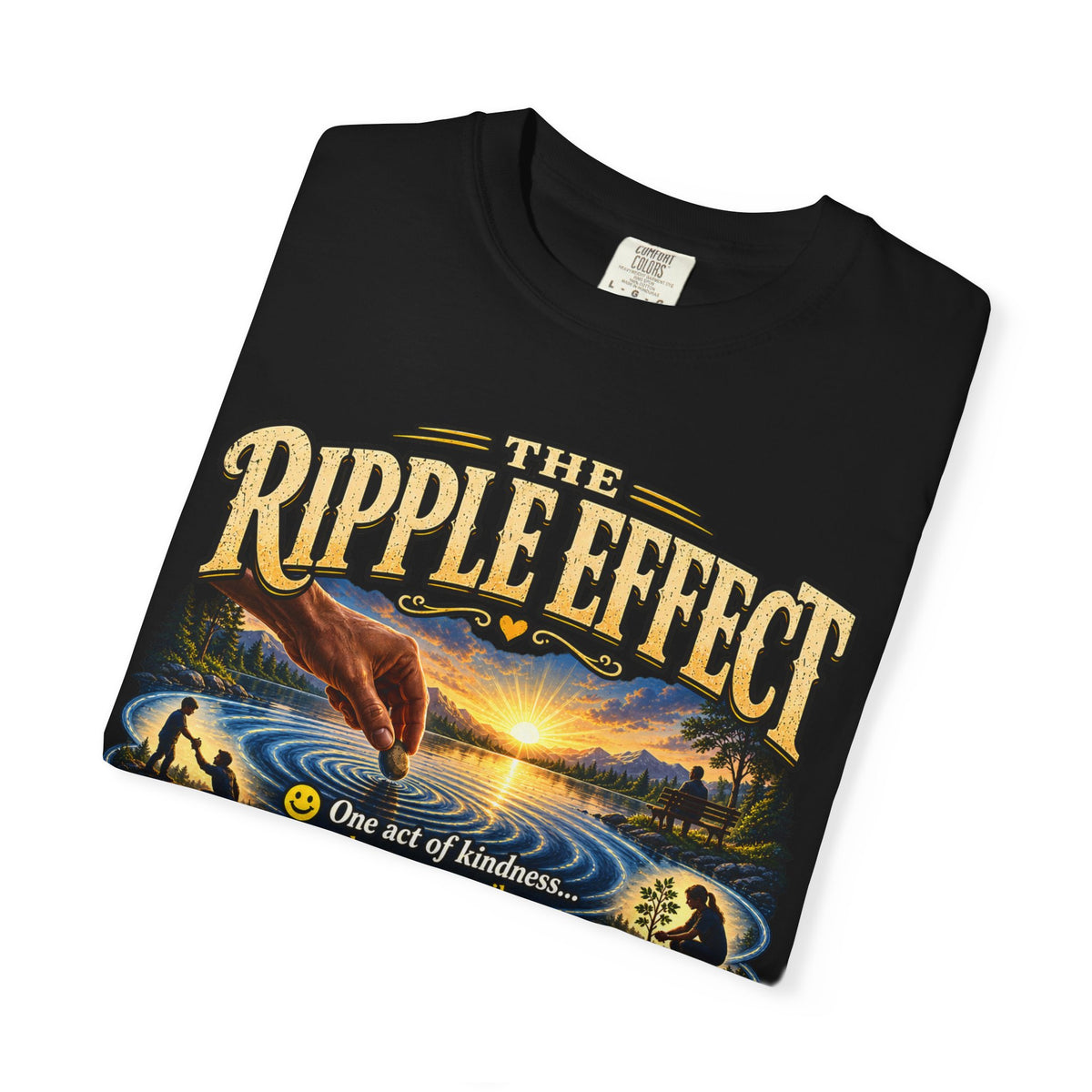 Ripple Effect T-Shirt — Inspirational Nature Graphic Tee