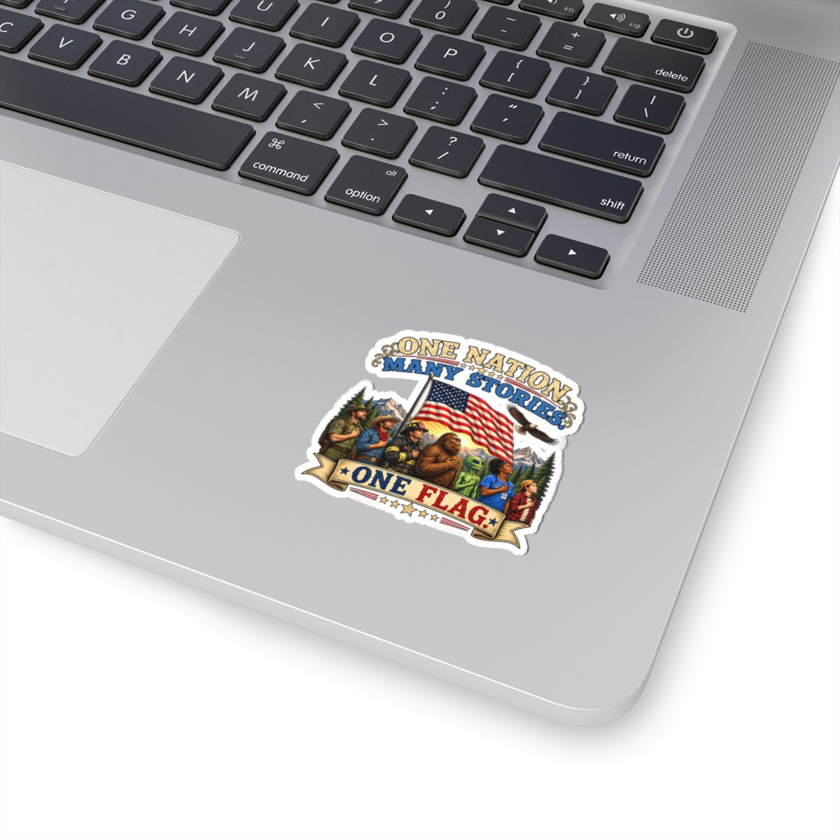 One Nation Many Stories - Patriotic Kiss-Cut Sticker