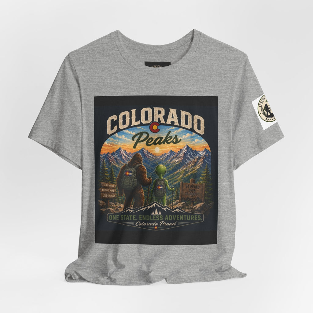 Colorado Peaks T‑Shirt — Retro Mountain Adventure Tee