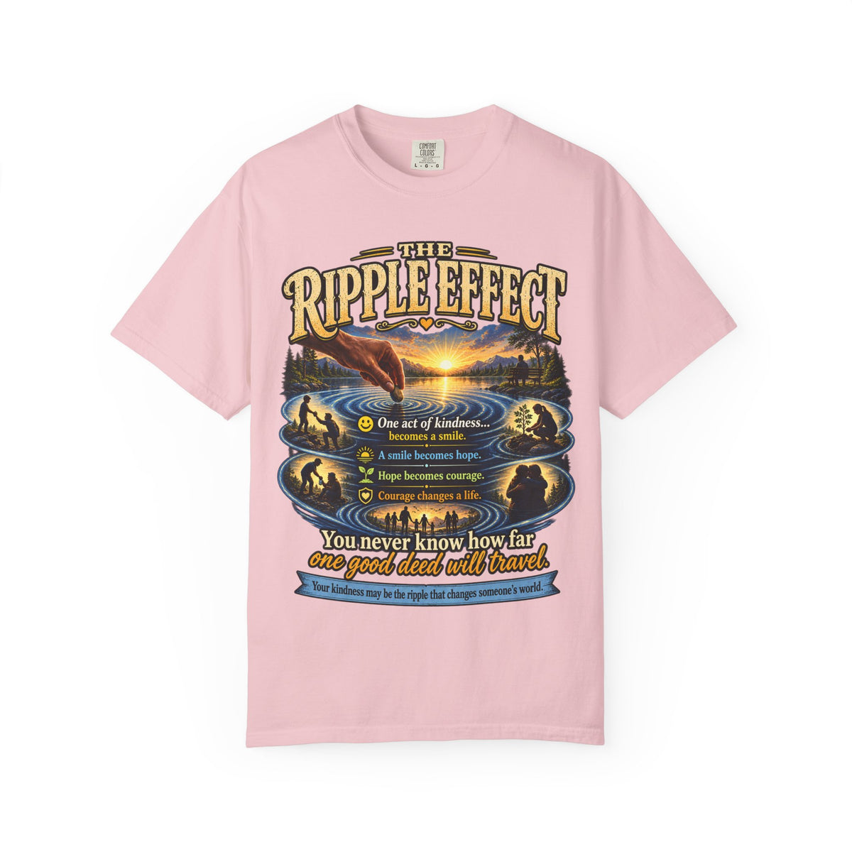 Ripple Effect T-Shirt — Inspirational Nature Graphic Tee