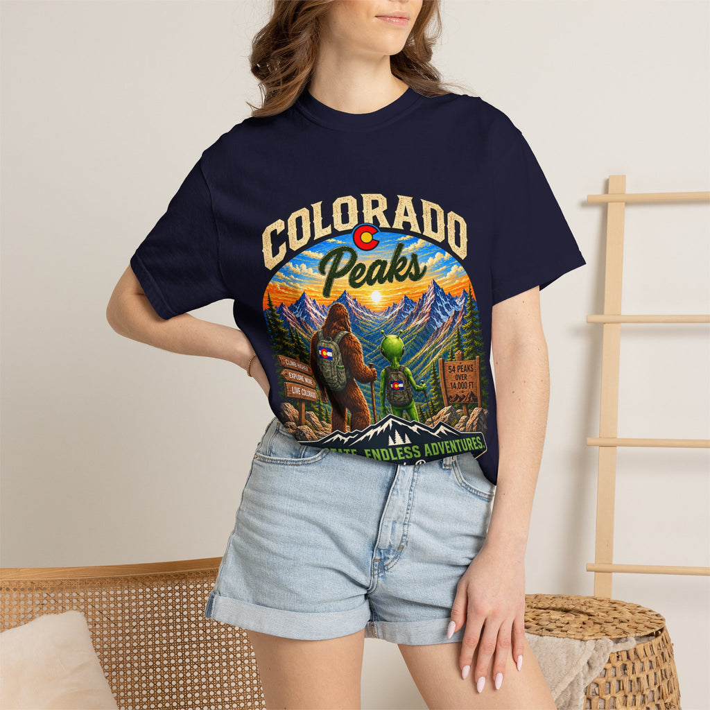 Colorado Peaks T-Shirt — One State, Endless Adventures Outdoor Graphic Tee