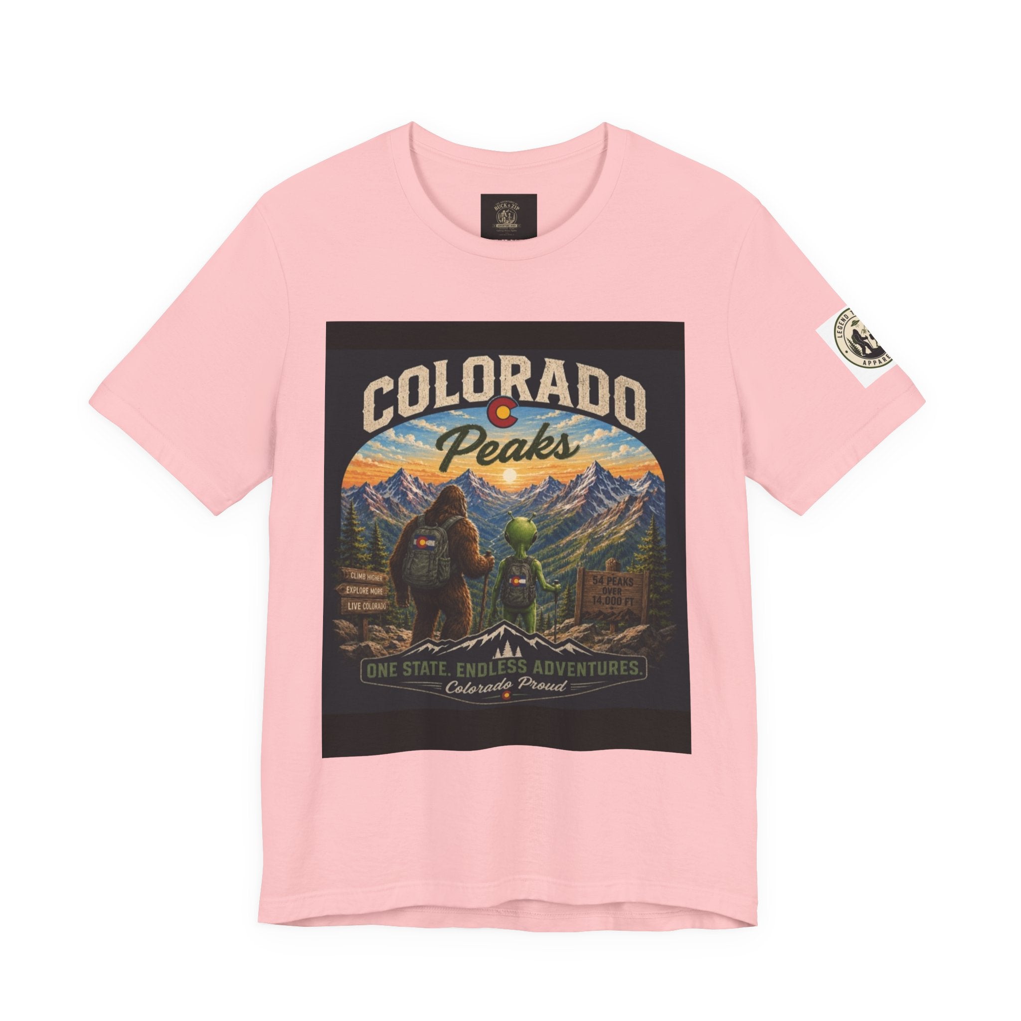 Colorado Peaks T‑Shirt — Retro Mountain Adventure Tee