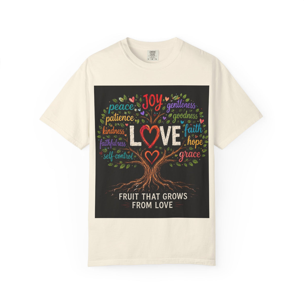 Love Tree T-Shirt — "Fruit That Grows From Love" Inspirational Faith Tee