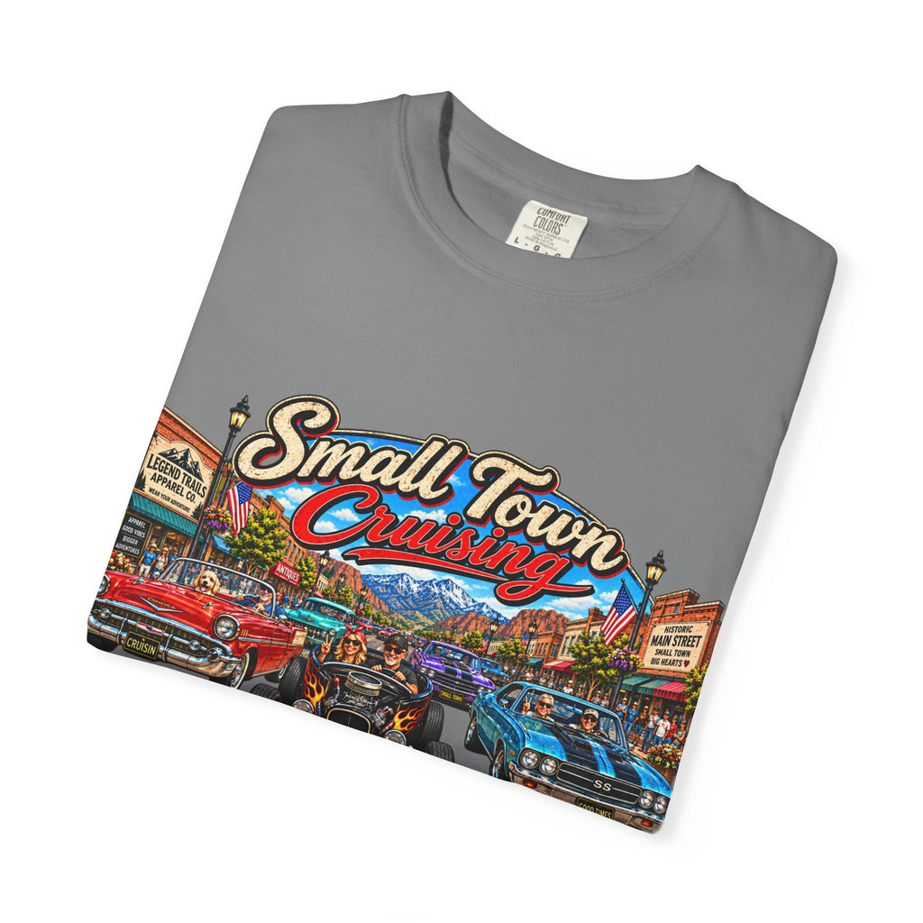 Small Town Cruising T-Shirt — Vintage Classic Car Scene Tee
