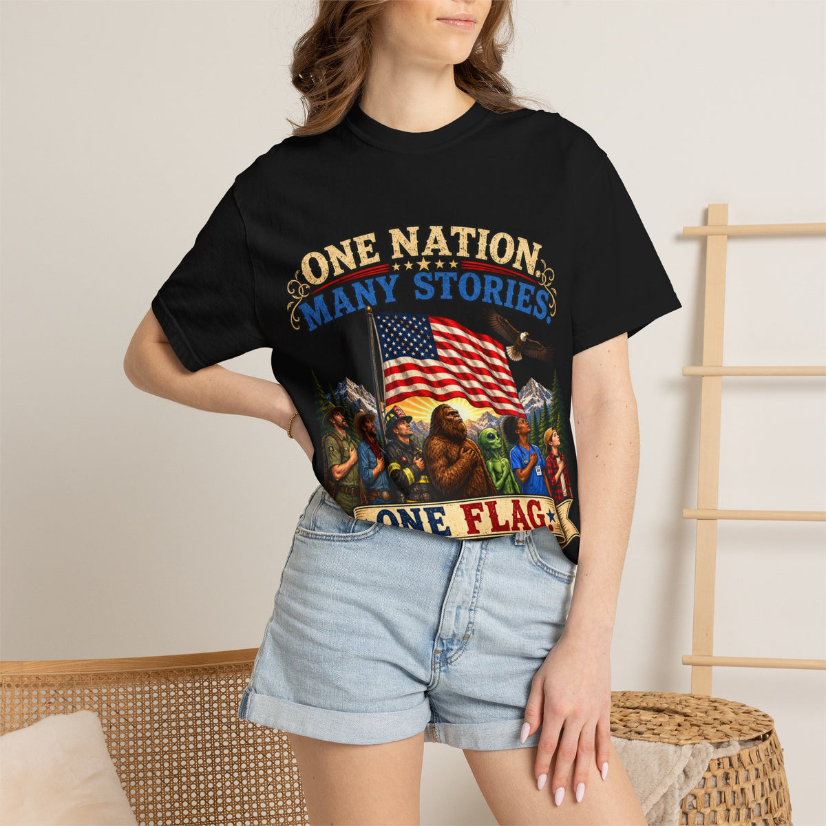 One Nation Many Stories One Flag T-Shirt