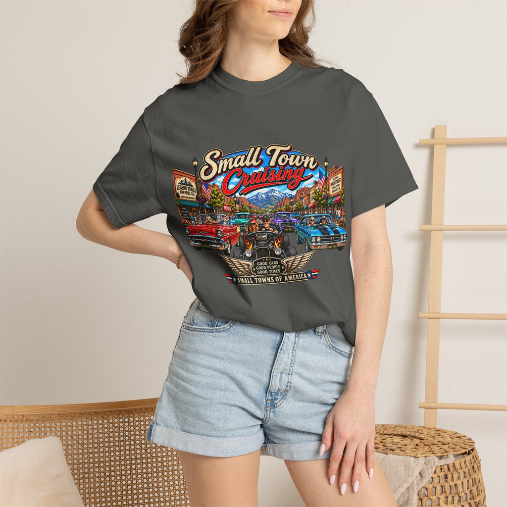 Small Town Cruising T-Shirt — Vintage Classic Car Scene Tee