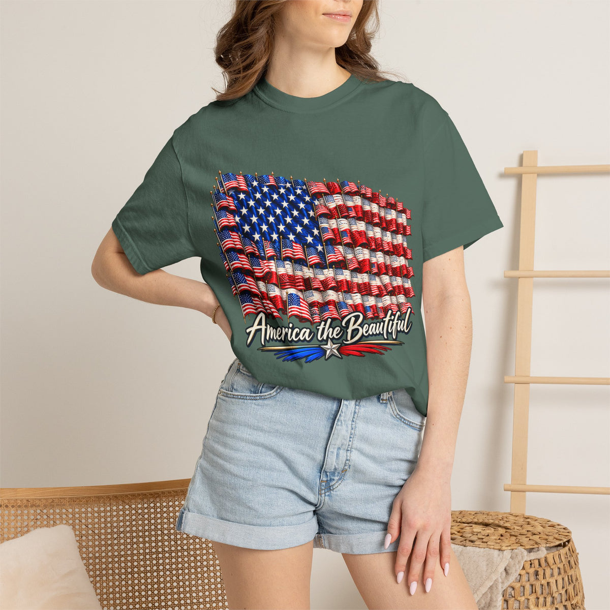America the Beautiful Flag T-Shirt