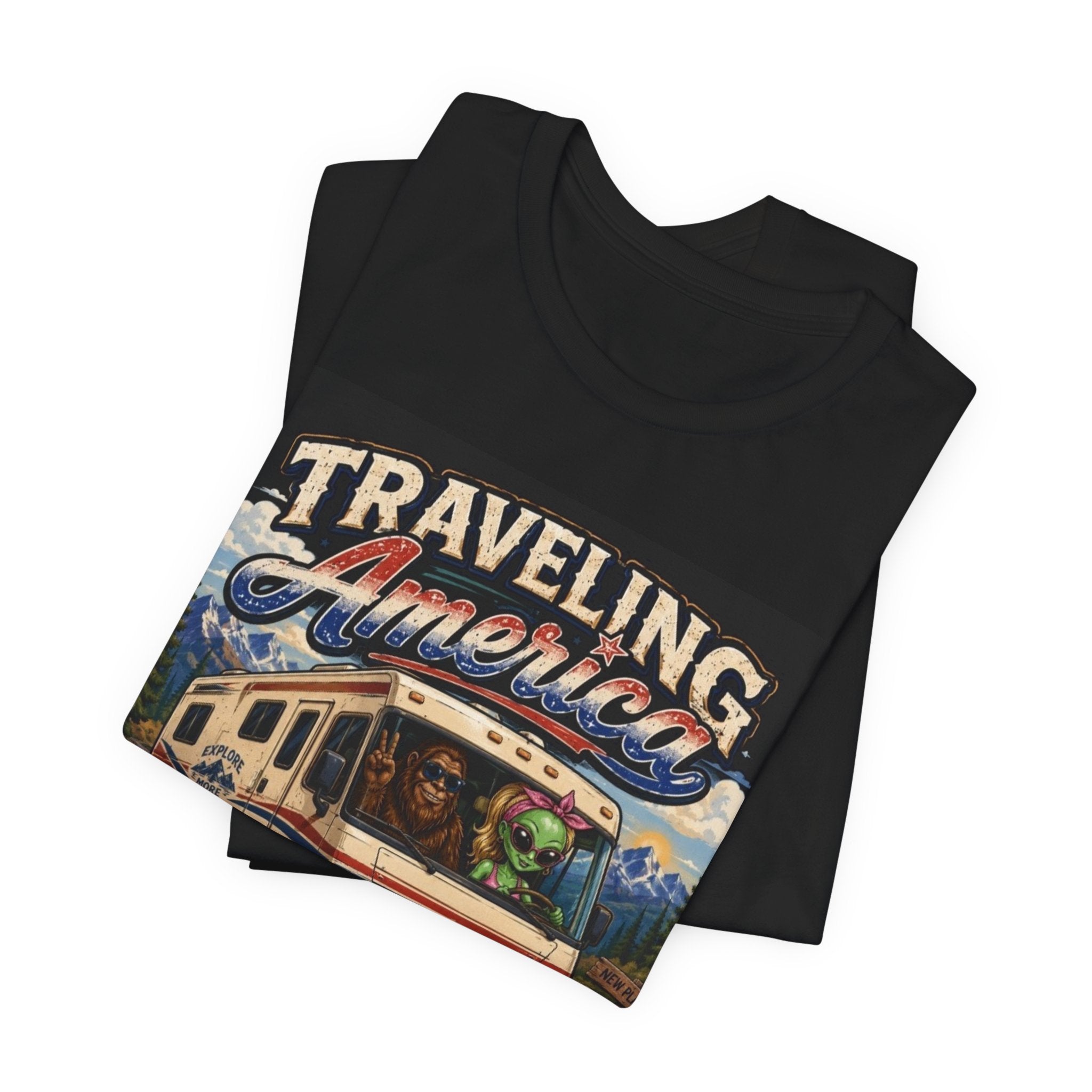 Traveling America RV Tee — "One State at a Time" Road Trip T‑Shirt