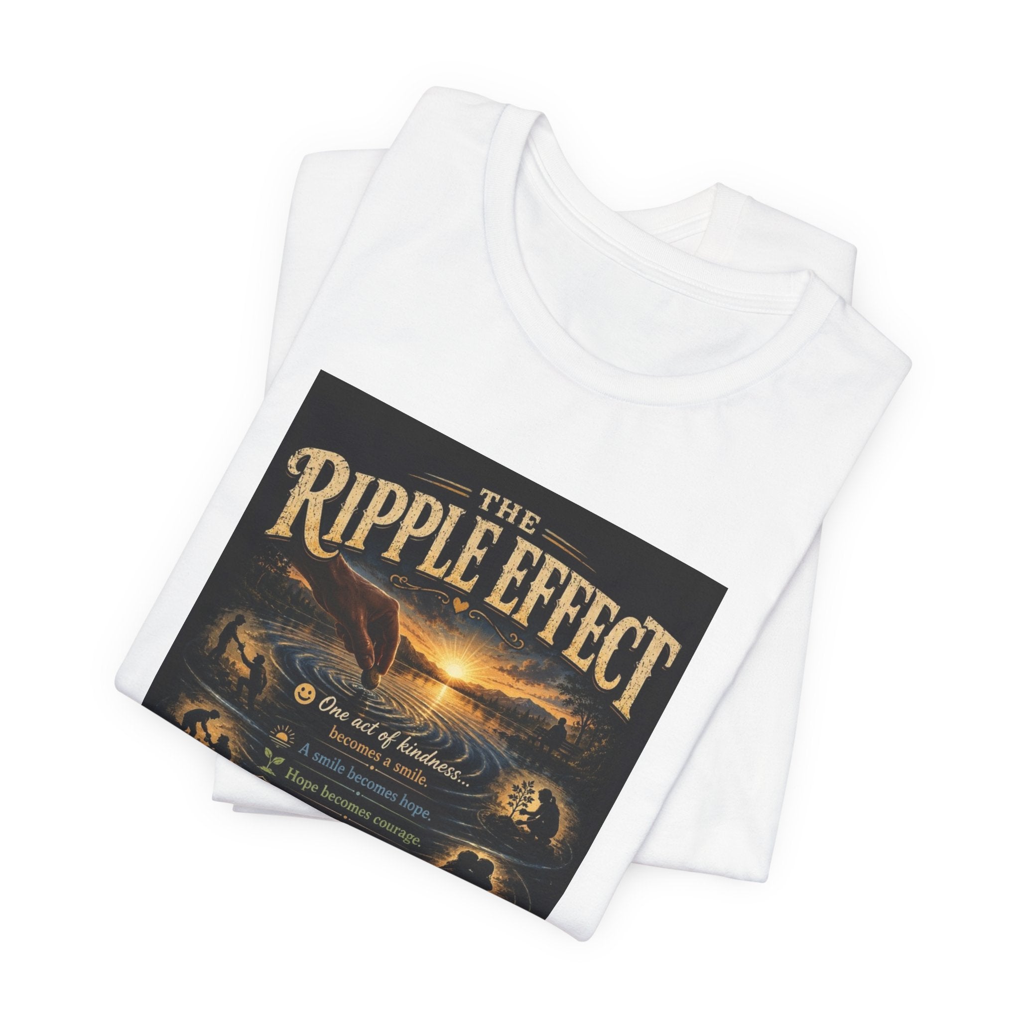 Ripple Effect T-Shirt — Inspirational Ocean Sunset Graphic Tee