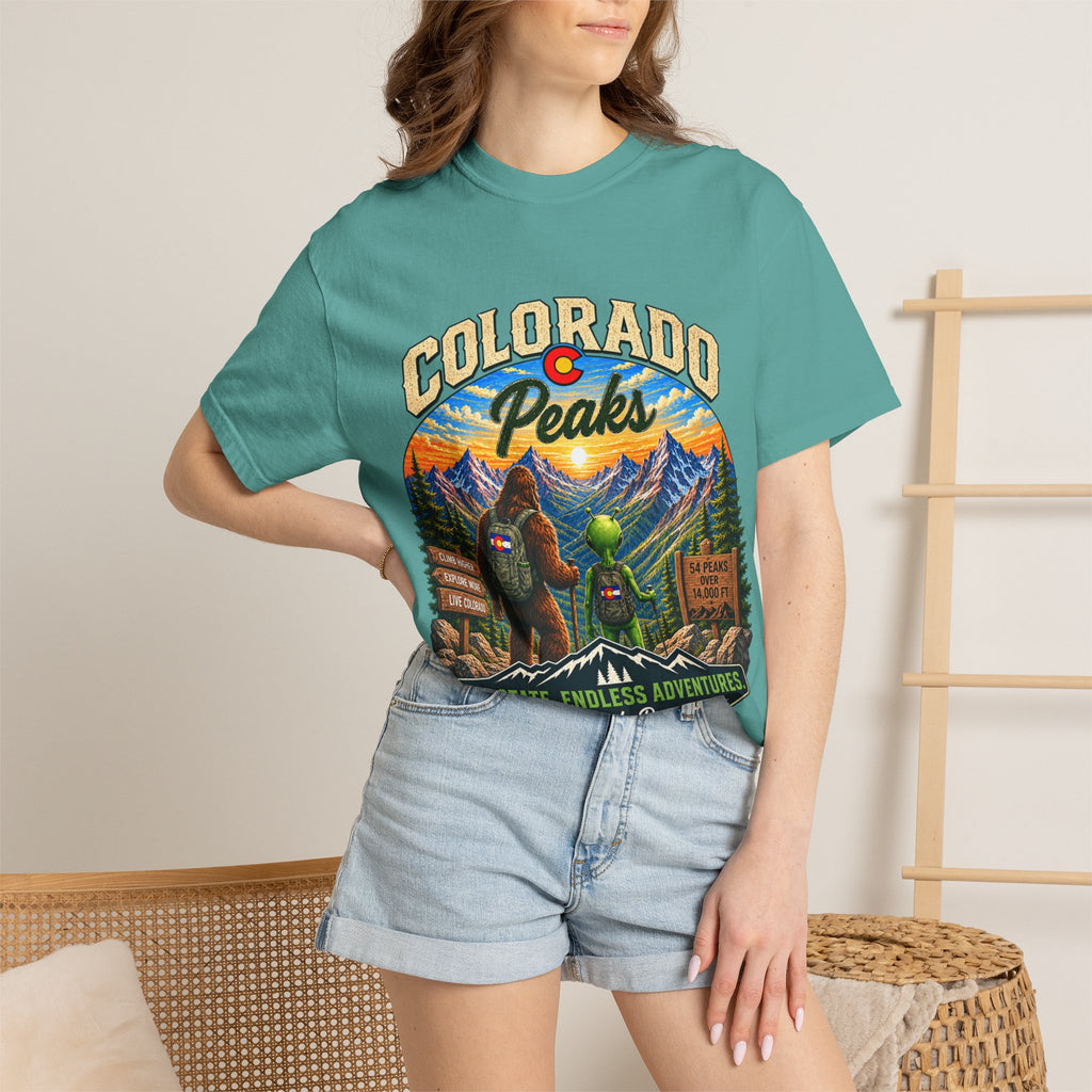 Colorado Peaks T-Shirt — One State, Endless Adventures Outdoor Graphic Tee