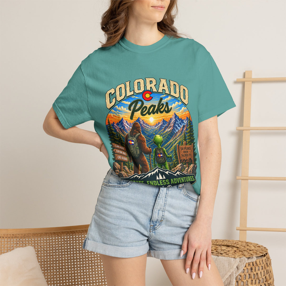 Colorado Peaks T-Shirt — One State, Endless Adventures Outdoor Graphic Tee
