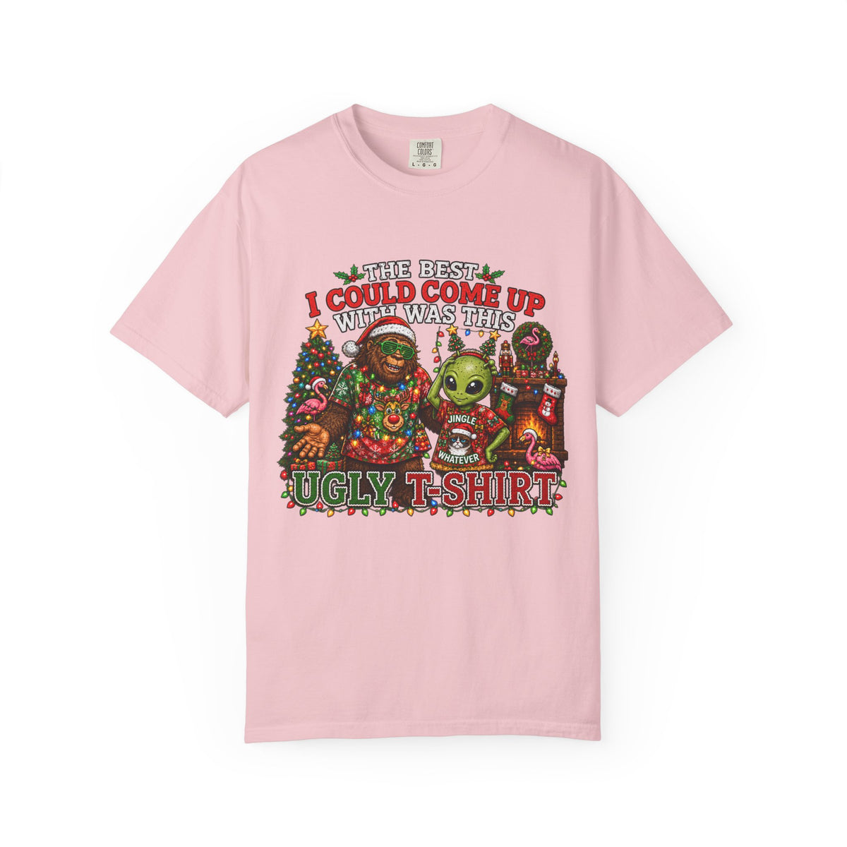 Ugly Christmas T-Shirt — 'I Could Come Up With An Elfier Design But This Is My Ugly T-Shirt' Holiday Tee