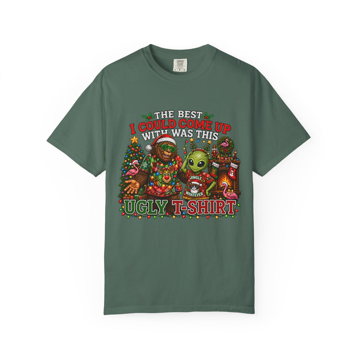 Ugly Christmas T-Shirt — 'I Could Come Up With An Elfier Design But This Is My Ugly T-Shirt' Holiday Tee