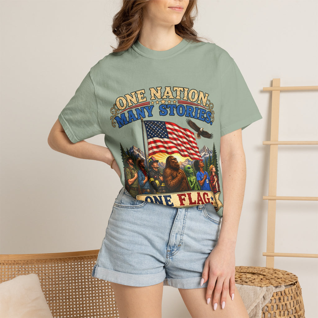 One Nation Many Stories One Flag T-Shirt
