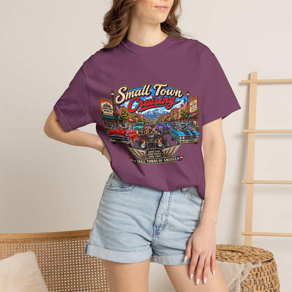 Small Town Cruising T-Shirt — Vintage Classic Car Scene Tee