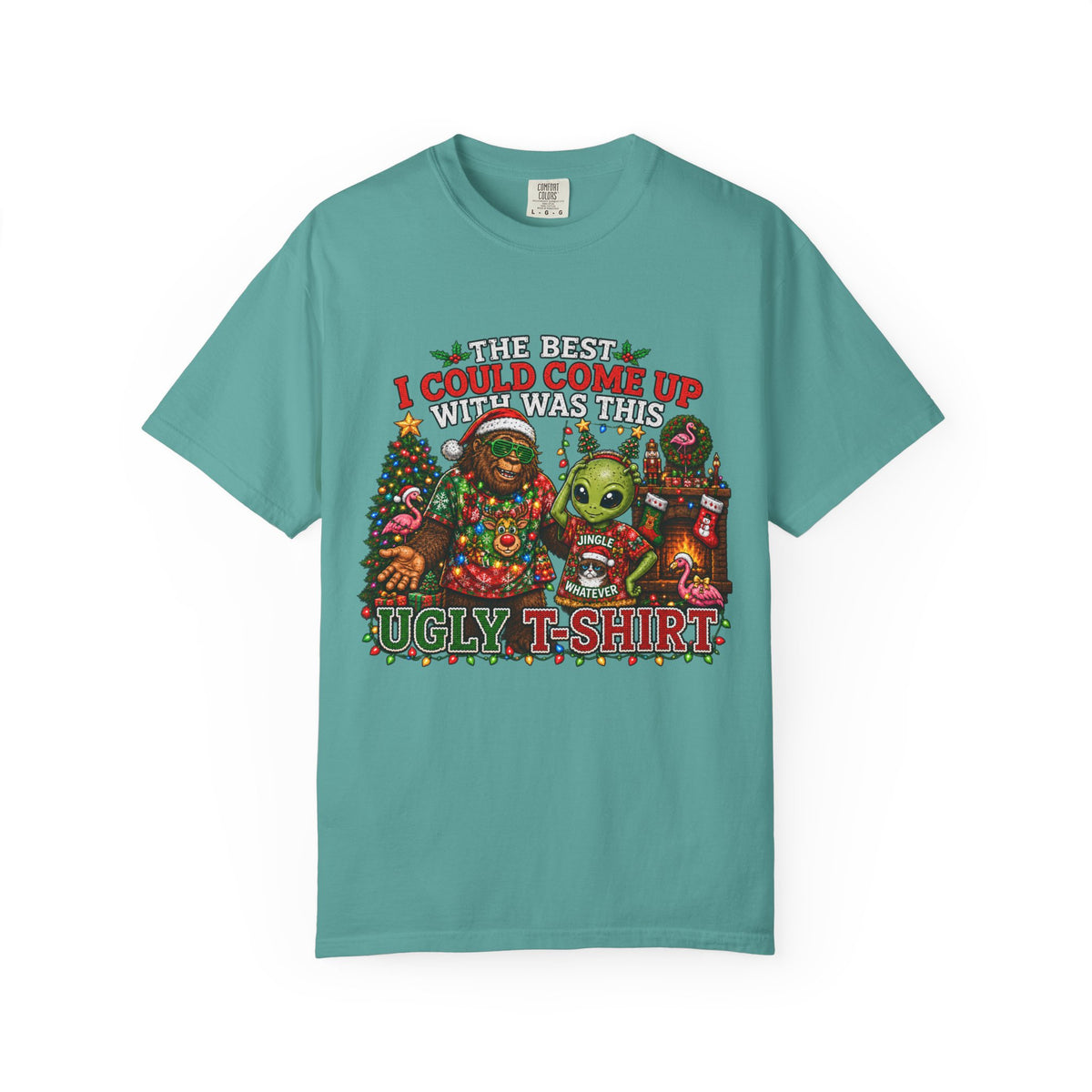 Ugly Christmas T-Shirt — 'I Could Come Up With An Elfier Design But This Is My Ugly T-Shirt' Holiday Tee