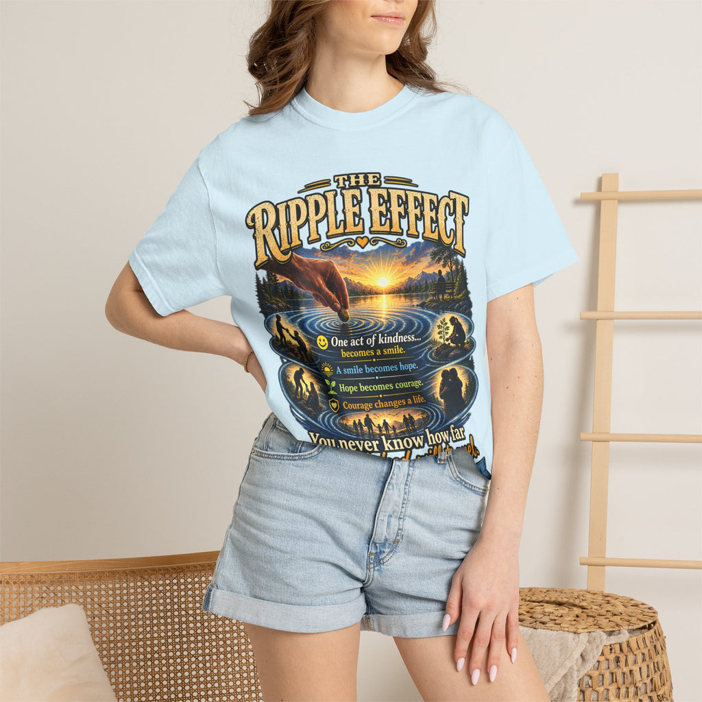 Ripple Effect T-Shirt — Inspirational Nature Graphic Tee