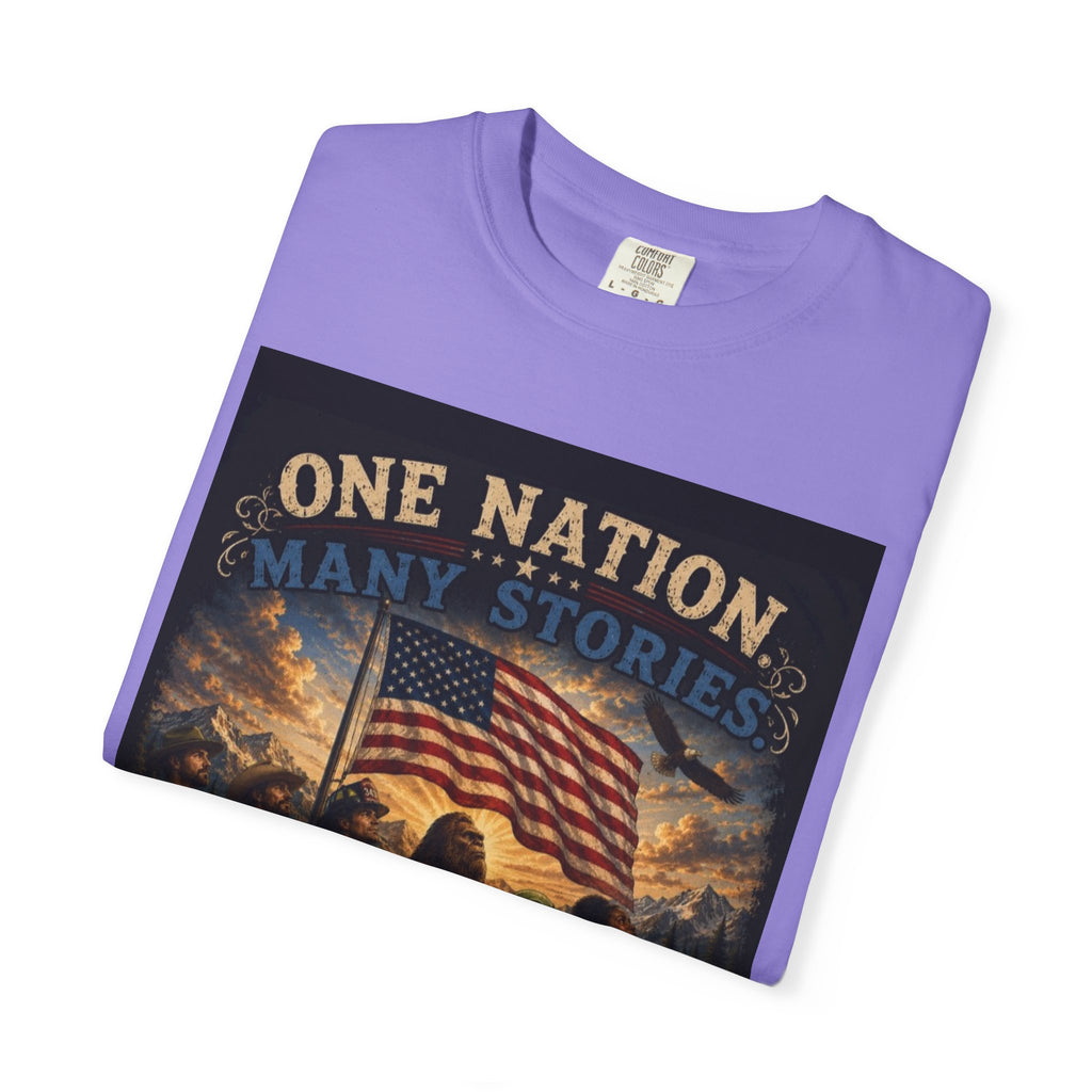 One Nation, One Flag T-Shirt — Patriotic American Flag Graphic Tee